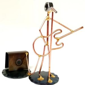 Rhythm Guitar Copper Figurine