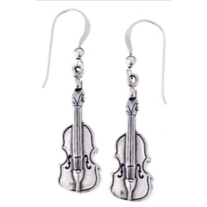 Violin Earrings (Sterling)