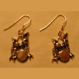 Drums Earrings (Sterling)
