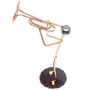 Standing Mellophone Copper Figurine
