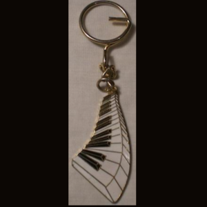 Piano Swirl Keychain