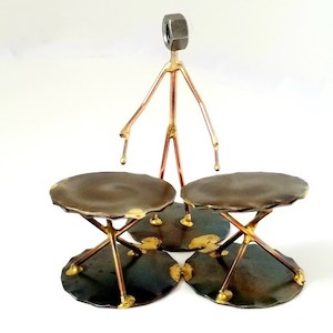 Timpani Drum Copper Figurine