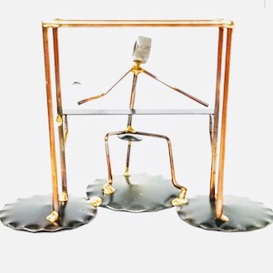 Upright Piano Copper Figurine
