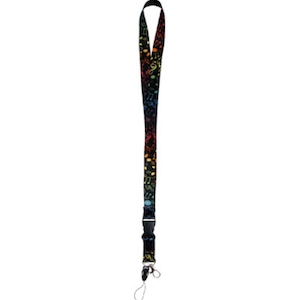 Multi Color Music Notes Lanyard