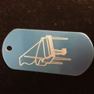 Piano Dog Tag