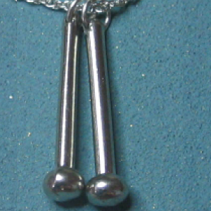 Bass Mallets Necklace (Sterling)
