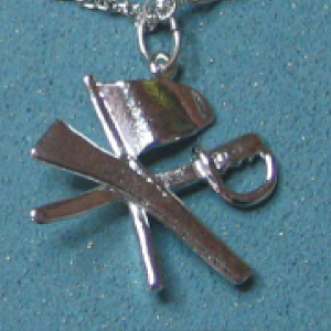 Color Guard Trio Necklace Silver