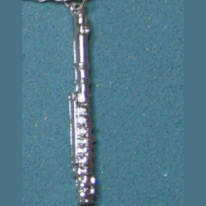 Flute Necklace (Sterling)