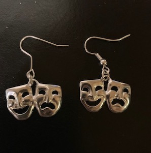 Drama (Faces) Earrings (Sterling)