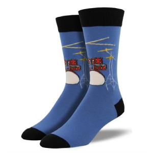 Blue Drum Solo Socks