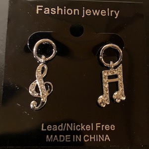 Treble Clef Earrings