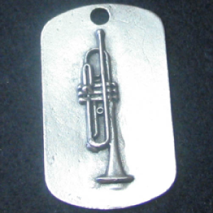 Trumpet 3D Dog Tag