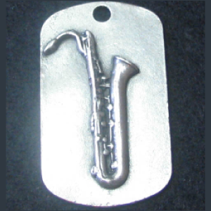 Bari Sax 3D Dog Tag