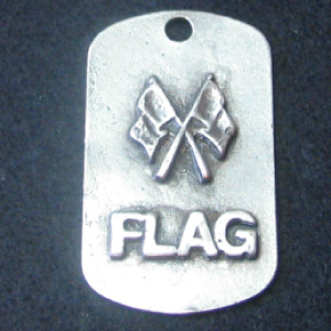 X Flag 3D Dog Tag