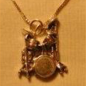 Drum Set Necklace (Sterling)