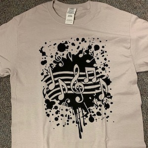 Abstract Music Notes Tee