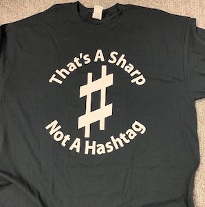 Its A Sharp Not Hashtag Tee
