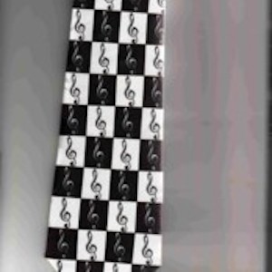 Black & White Trebles Tie