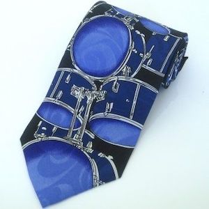 Blue Drums Tie
