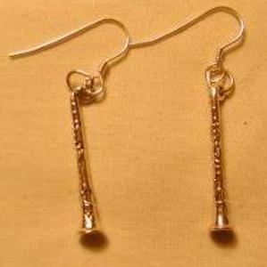 Clarinet Earrings (Sterling)