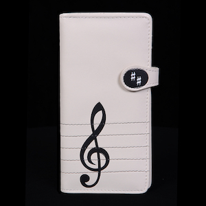 Music Note Large Zipper Wallet