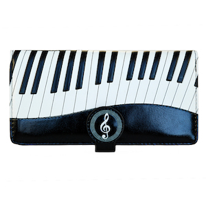 Piano Symphony Large Zipper Wallet