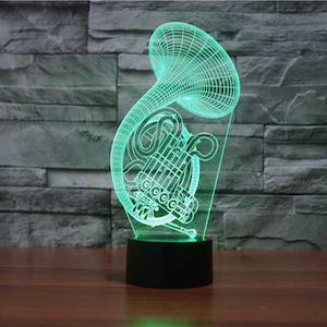 French Horn 3D Illusion Lamp