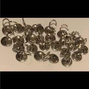 Personalize a Necklace, Bracelet, Earrings or Keychain