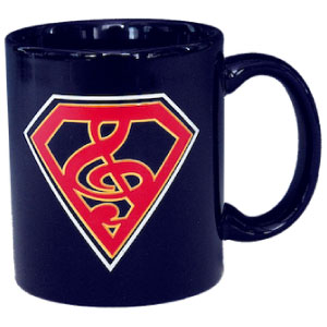 Blue Super Clef Mug
