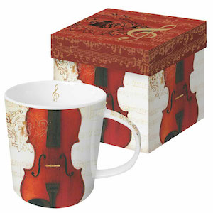 Violin Mug Set