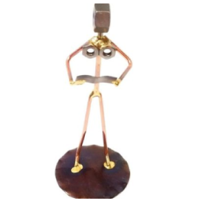 Choir Lady Copper Figurine