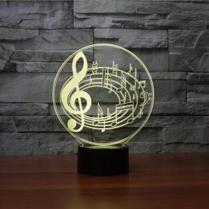 Music Notes 3D Illusion Lamp