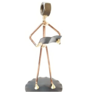 Choir Man Copper Figurine