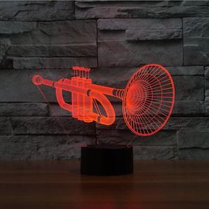 Trumpet 3D Illusion Lamp