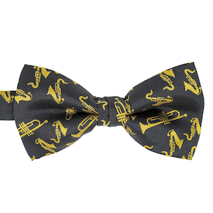 Black Trumpet Bow Tie