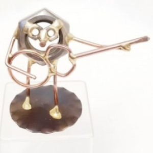 Guitar Nut Copper Figurine