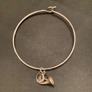 French Horn Bangle Bracelet