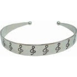 G Clef Pewter Bracelet