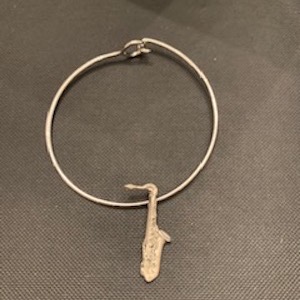 Saxophone Bangle Bracelet