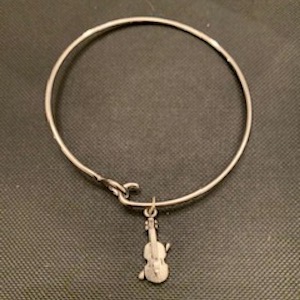 Violin Bangle Bracelet