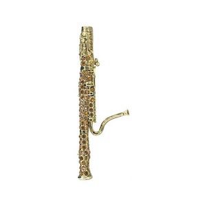 Bassoon Rhinestone Brooches