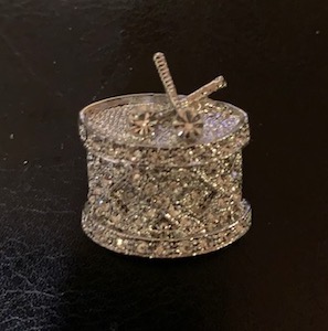 Drum Rhinestone Brooches