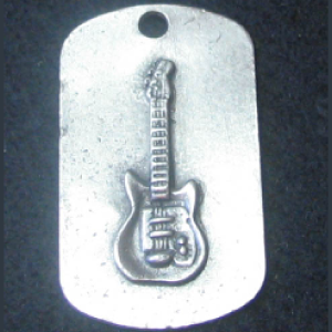Electric Guitar 3D Dog Tag