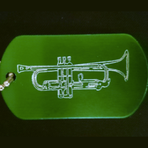 Trumpet Dog Tag