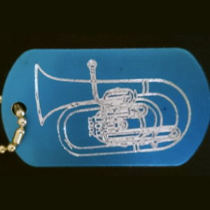 Tuba Dog Tag
