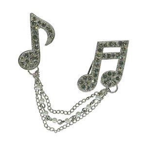 Music Notes Brooches