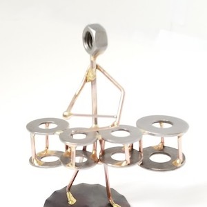 Marching Band Quad Copper Figurine