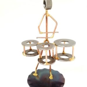 Marching Band Tri Copper Figurine
