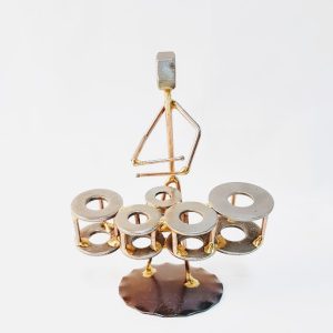 Marching Drum Quint Copper Figurine